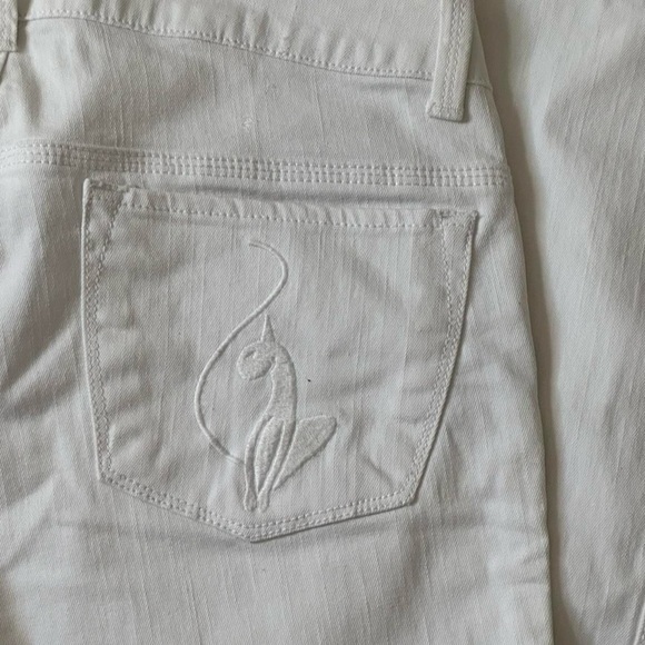 Y2k 90s Baby Phat White Bootcut Pants Size 7 - Picture 4 of 8